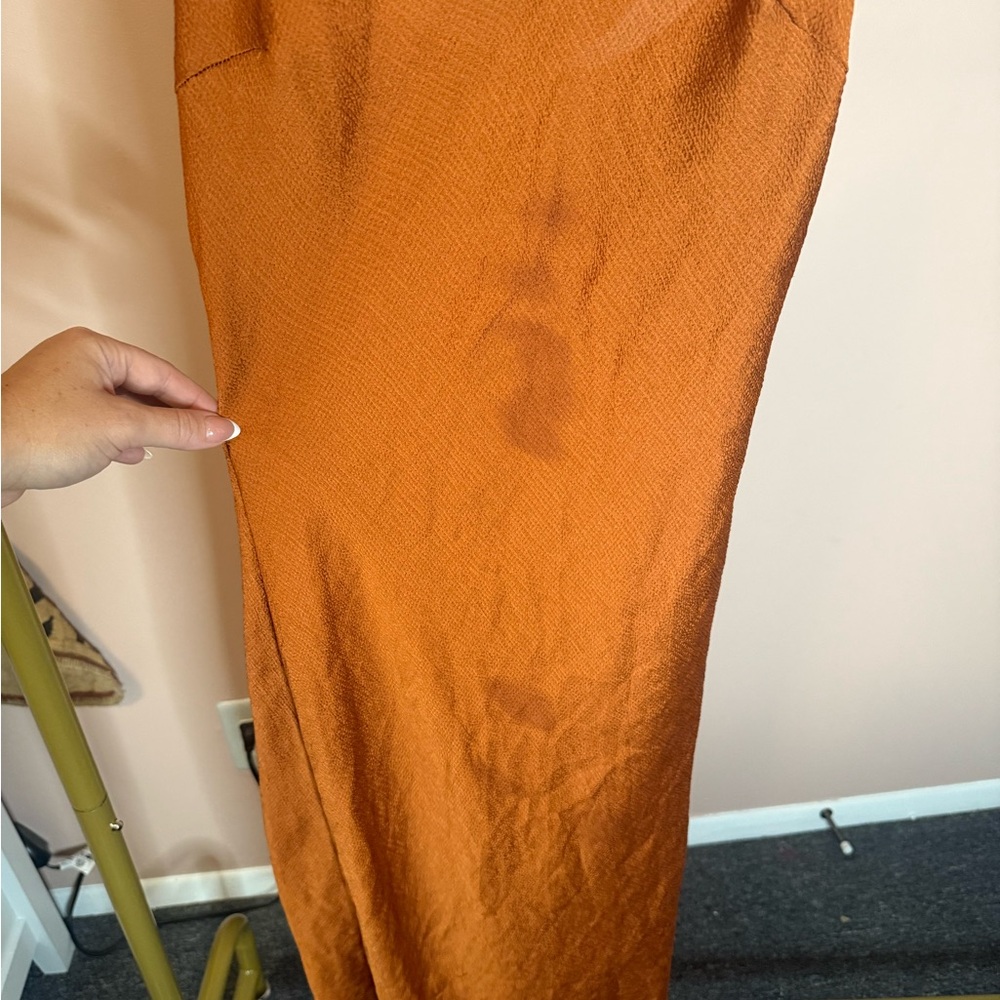 Bacio Rust/Gold Slip Dress - Picture 2 of 4